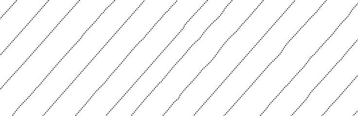 Diagonal dashed lines pattern on white background. Dotted lines pattern for backdrop and wallpaper template. Simple realistic broken lines with repeat stripes texture. Geometric background, vector