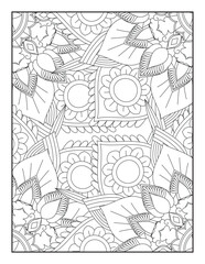 Fototapeta premium Mandala Coloring Pages, Pattern Coloring Page, Adult Coloring Page.