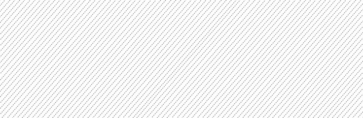 Diagonal dashed lines pattern on white background. Dotted lines pattern for backdrop and wallpaper template. Simple realistic broken lines with repeat stripes texture. Geometric background, vector