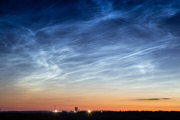 Noctilucent cloud - night shining clouds