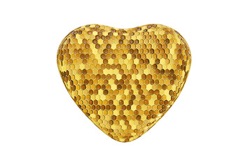 Heart shape created from 3D