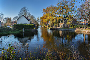 Fototapeta na wymiar Zaanse Schans outdoors beautiful view