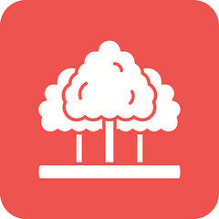 Nature Multicolor Round Corner Glyph Inverted Icon