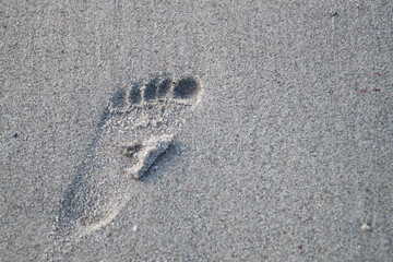 footprint in the sand