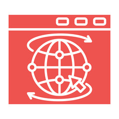 Internet Multicolor Glyph Icon