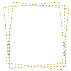 Fototapeta premium Abstract gold foil frame, glitter background frame illustration, decoration splatter isolated design texture.