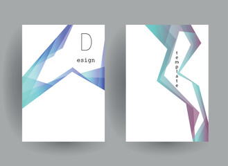 Design for business data visualization, cover layout vector