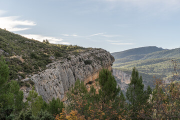 Hilly landscape. Hoz Canyon, Chera (Valencia Spain)
