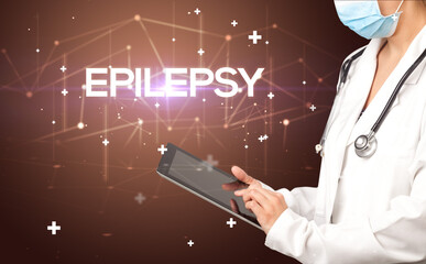 Doctor fills out medical record