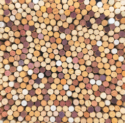 bottom with the top of a wine cork stoppers