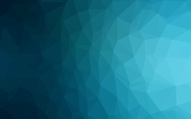 Fototapeta na wymiar Dark BLUE vector blurry triangle pattern.