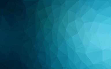 Dark BLUE vector blurry triangle pattern.