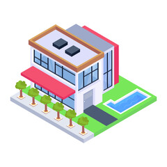 Grab this amazing isometric icon of house 