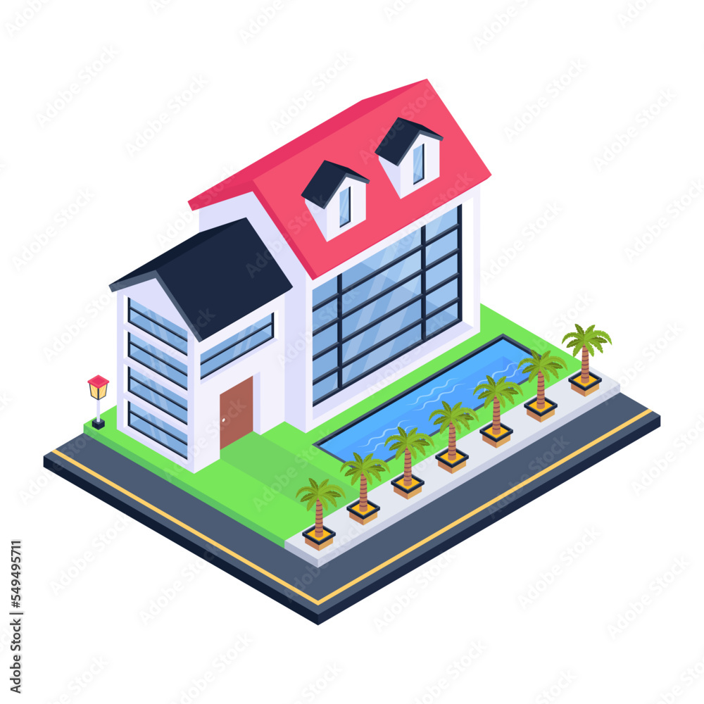 Canvas Prints grab this amazing isometric icon of house