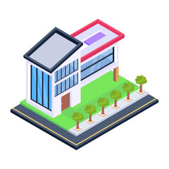 Grab this amazing isometric icon of house 