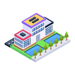 Grab this amazing isometric icon of house 