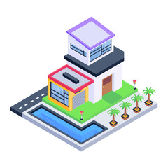 Grab this amazing isometric icon of house 