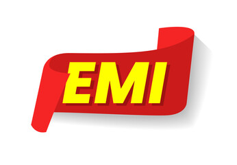 EMI Label Sign Symbol Icon Design Vector