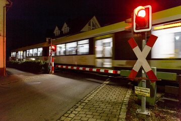 Bahnübergang in Neufra Hohenzollern, Landkreis Sigmaringen