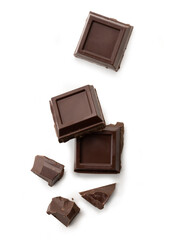 Dark chocolate block, bar of chocolate