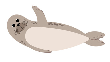 Seal. Illustration on a white background.