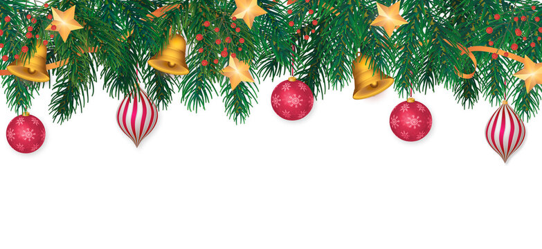 Transparent Christmas Background With Realistic Red Baubles, For 2023 Happy New Year, Png Isolated Background