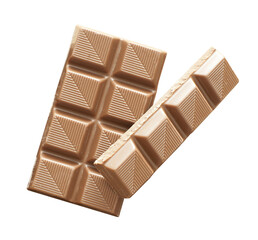 Bars of milk and dark chocolate