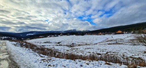 landscape with snow