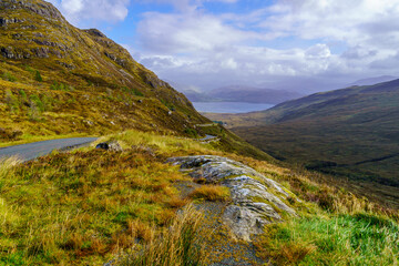 Landscape along the Sleat peninsula, the Isle of Skye
