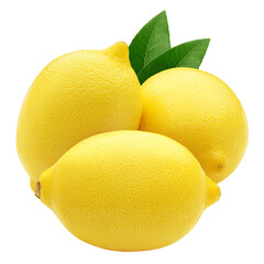 lemon, isolated on white background, clipping path, full depth of field