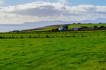 Countryside and coastline in northeastern Scotland