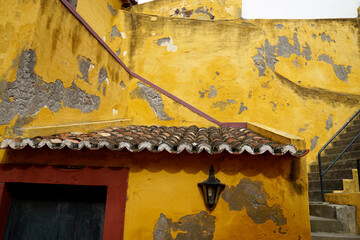 yellow fortress on madeira island