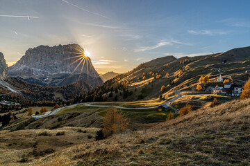 Passo Gardena , Dolomity, Italy, Włochy, Tyrol , Alpy