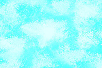 Abstract art cloud blue paint background with liquid fluid grunge texture.