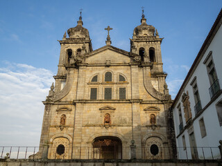 Façade of the church of Mosteiro de São Martinho de Tibães