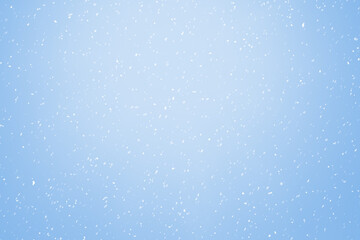 Christmas blue background with snowflakes. The basis for the New Year's card.