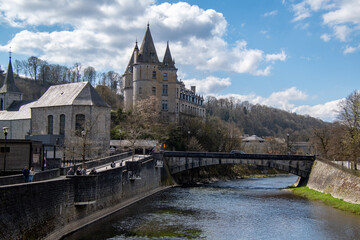Durbuy Castle riverside view
