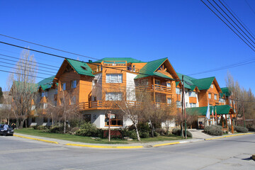 Naklejka premium houses in the city