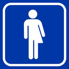 Transgender line on blue background