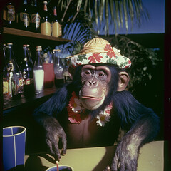 Monkeying around in the bar