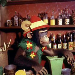 Monkeying around in the bar