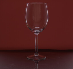 photo of an empty wine glass