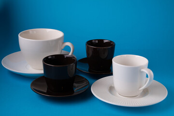 photo of cups on saucers