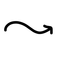 Hand drawn vector arrow set