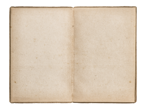 PNG Open old book used paper isolated transparent  background