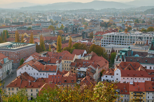View of Ljubljana from Ljubljana Castle (Slovenian: Ljubljanski Grad)