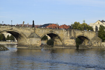 Fototapeta premium Bridges and sights of Prague.