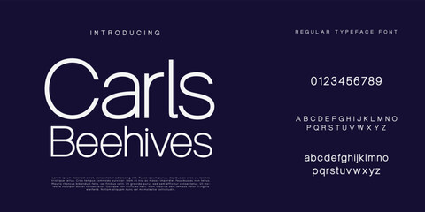 Elegant and modern sans serif alphabet font uppercase and number fonts victorian typeface 