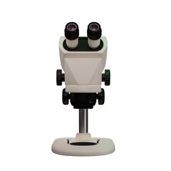 microscope isolated front view transparent png, no background