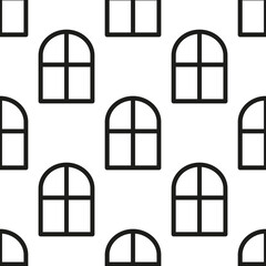 Seamless vector pattern with windows